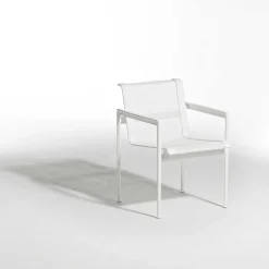 Knoll Outdoor Chairs*1966 Dining Chair | Outdoor With Armrest | White