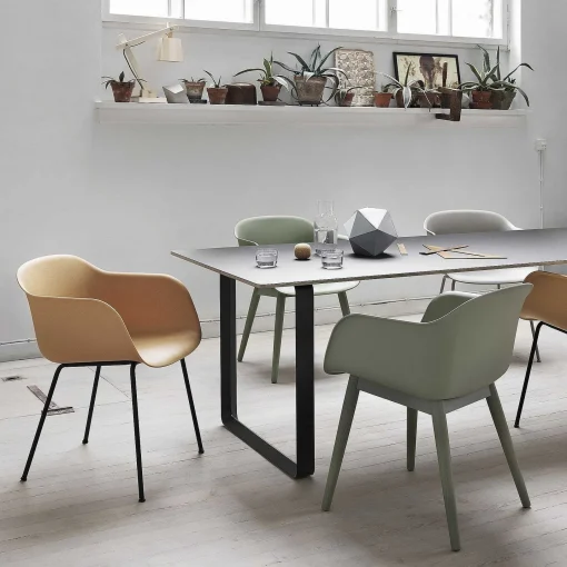 Muuto Dining Tables*70/70 Table | Black Linoleum