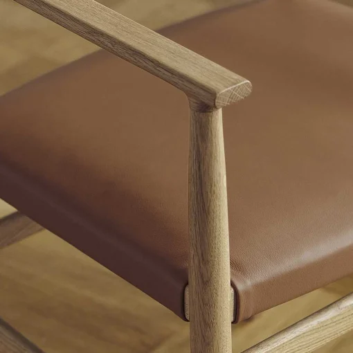 Brdr. Krüger Chairs*Arv Dining Chair With Armrest | Cognac Leather