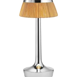 Flos Pendant Lights*Bon Jour Unplugged | Chrome - Rattan Crown