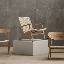 Carl Hansen & Søn Single Armchairs*Ch25 | Armchair | Oiled Oak - Natural Paper Cord