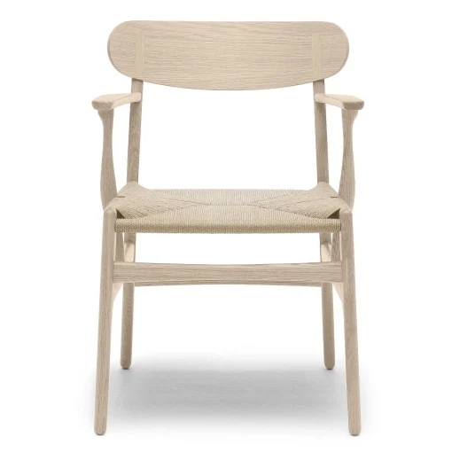 Carl Hansen & Søn Chairs*Ch26 | Chair | Soaped Oak - Natural Paper Cord
