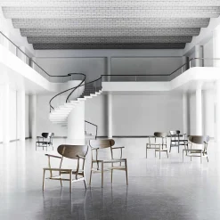 Carl Hansen & Søn Single Armchairs*Ch22 | Chair | Walnut And Oiled Oak - Natural Paper Cord