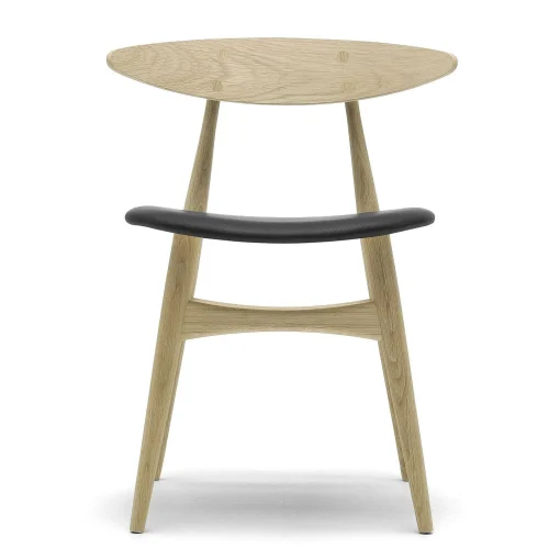 Carl Hansen & Søn Chairs*Ch33P | Chair | Oiled Oak - Black Leather