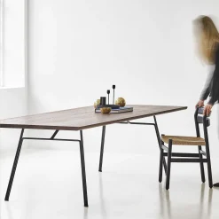 DK3 Extending Tables*Corduroy Table | Rectangular Table | Walnut - 180/100