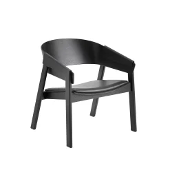 Muuto Single Armchairs*Cover Lounge Chair | Blackoak/Leather