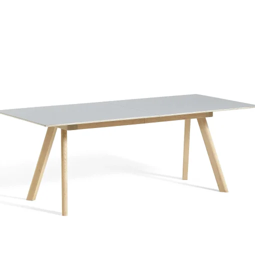 HAY Extending Tables*Cph 30 Table Extendable | Solid Oak /Grey Linoleum | L 200/400