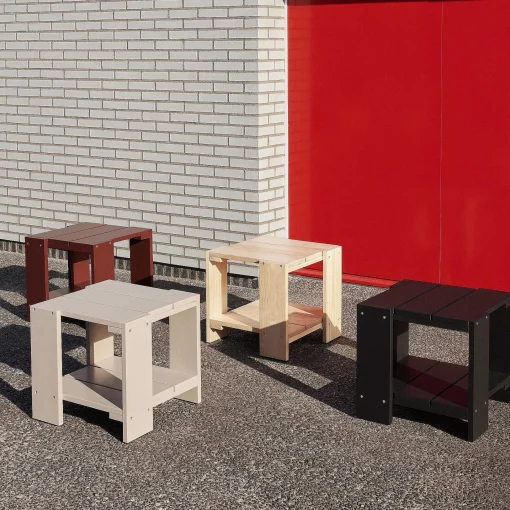 HAY Outdoor Tables*Crate Side Table | Outdoor Table | Iron Red