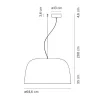 Marset Pendant Lights*Djembe 65.35 | Pendant Lamp | Grey Dali