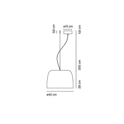 Marset Pendant Lights*Djembe 42.28 | Pendant Lamp | Sky Blue Dali