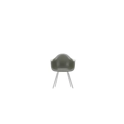 Vitra Chairs*Eames Fiberglass Armchairs Dax | Eames Raw Umber - Polished Chrome