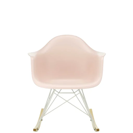 Vitra Chairs*Eames Plastic Armchair Rar | Rocking Chair | Pale Rose - White - Golden Maple