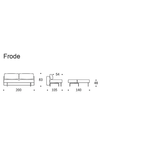 Innovation Living Sofa Beds*Frode Sofa Bed - 565 | 140-200 Cm