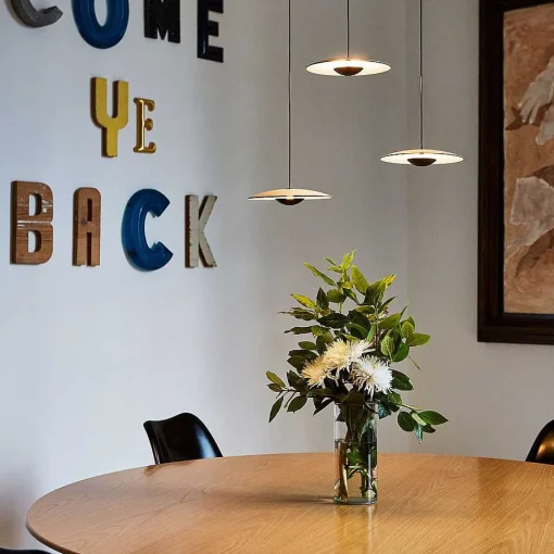 Marset Pendant Lights*Ginger 32 | Pendant Lamp | Brushed Brass-White - Dali