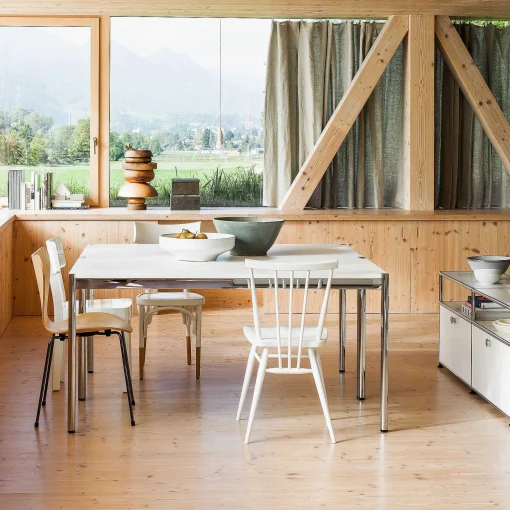 USM Dining Tables*Haller | Table 175X75 | Pearl Grey Laminate