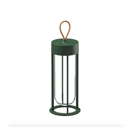 Flos Outdoor Table Lights*In Vitro Unplugged | Outdoor Table Lamp | Forest Green