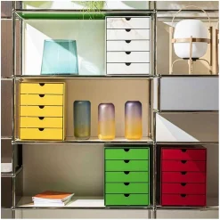 USM Stationery And Accessories*Inos | Container With Drawers C4 | Green