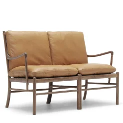 Carl Hansen & Søn 2 Seater Sofas*Ow149-2 Colonial | Sofa | Walnut - Cognac Leather