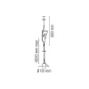 Flos Pendant Lights*Parentesi/D 50 | Pendant Lamp | Turquoise