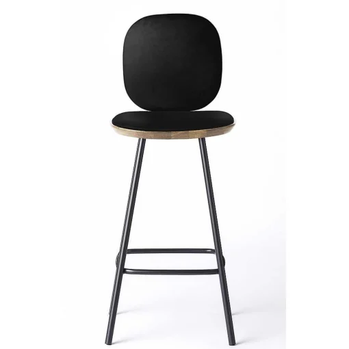 Brdr. Krüger Stools*Pauline Comfort Bar Stool H65 | Oiled Oak-Black Leather