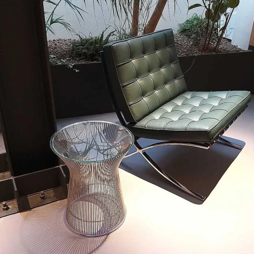 Knoll Coffee Tables*Platner | Side Table | Crystal/Nickel - Ex Display