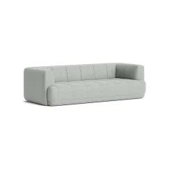 HAY Modular Sofas*Quilton | Sofa 3 Seater | Linen Grid Adriatic Blue