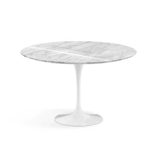 Knoll Dining Tables*Saarinen Tulip Table | Round Table | Statuarietto Marble Shiny Finish