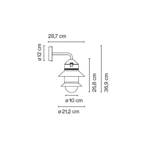 Marset Outdoor Wall Lamps*Santorini A Fixed Stem | Outdoor Wall Lamp | Mustard