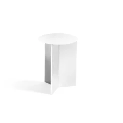HAY Coffee Tables*Slit Table Round High | High Round Table | White