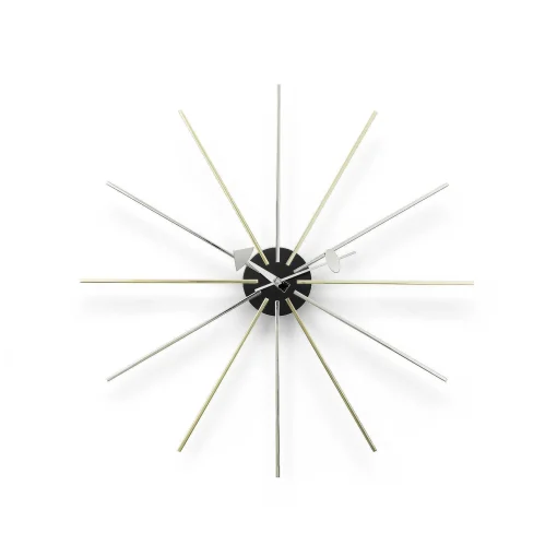 Vitra Clocks*Star Clock | Chrome/Brass