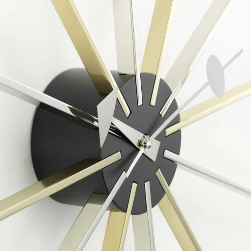 Vitra Clocks*Star Clock | Chrome/Brass