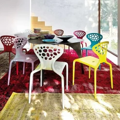Moroso Outdoor Chairs*Supernatural Chair | Outdoor | Pure White-Perforated Back