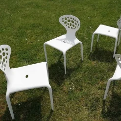 Moroso Outdoor Chairs*Supernatural Chair | Outdoor | Pure White-Perforated Back