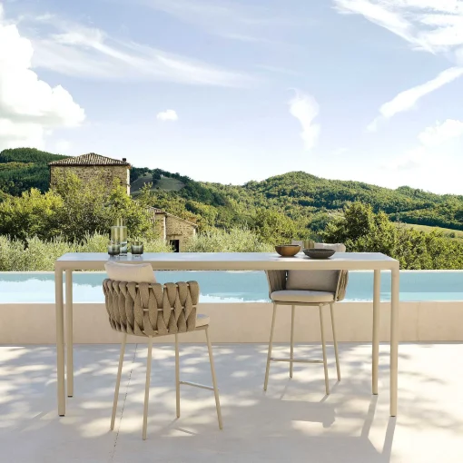 Tribù Outdoor Chairs*Tosca Counter Height Chair | Outdoor | Linen-10