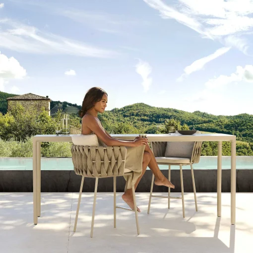 Tribù Outdoor Chairs*Tosca Counter Height Chair | Outdoor | Linen-10