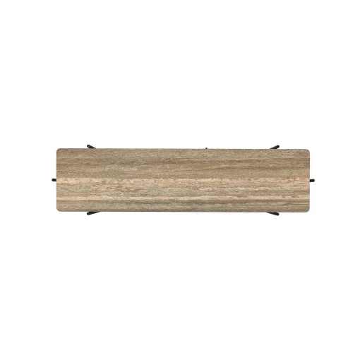 GUBI Coffee Tables*Ts Console - 2 Racks | Console | Warm Taupe Travertine