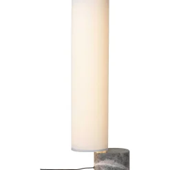 GUBI Pendant Lights*Unbound Floor Lamp | White Linen - Grey Marble/ H 80