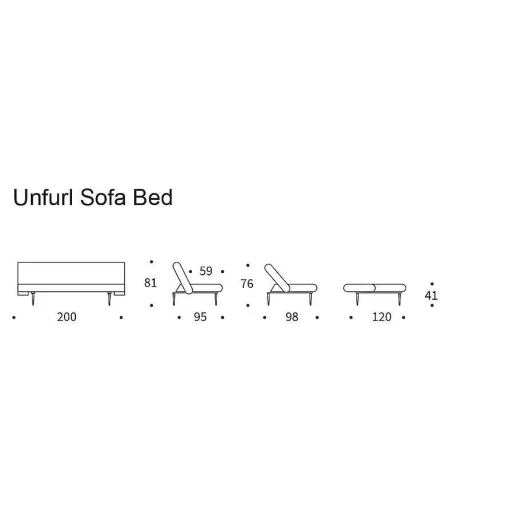 Innovation Living Sofa Beds*Unfurl Sofa Bed - 217 | 120-200 Cm